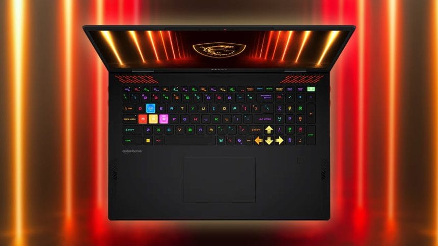 Portátil MSI Raider 18 pulgada con pantalla Mini-LED y sistema de refrigeración