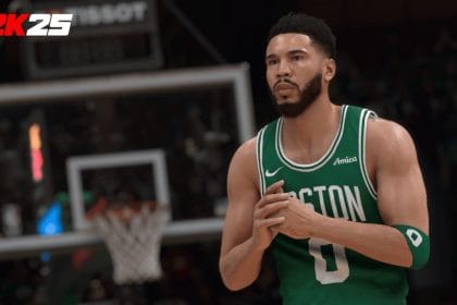 Imagen de un jugador usando NBA 2K25 en ordenador