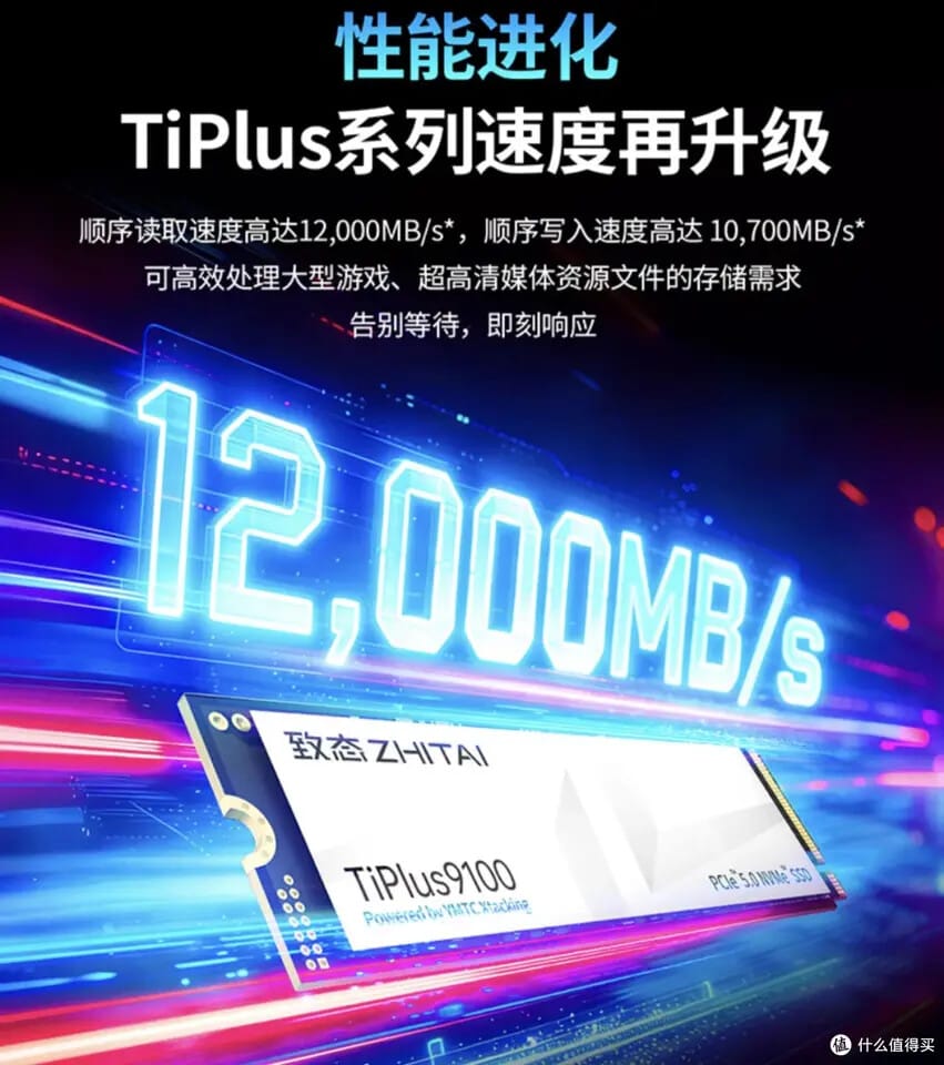 Unidad SSD Zhitai TiPlus 9100 PCIe 5.0 M.2 NVMe