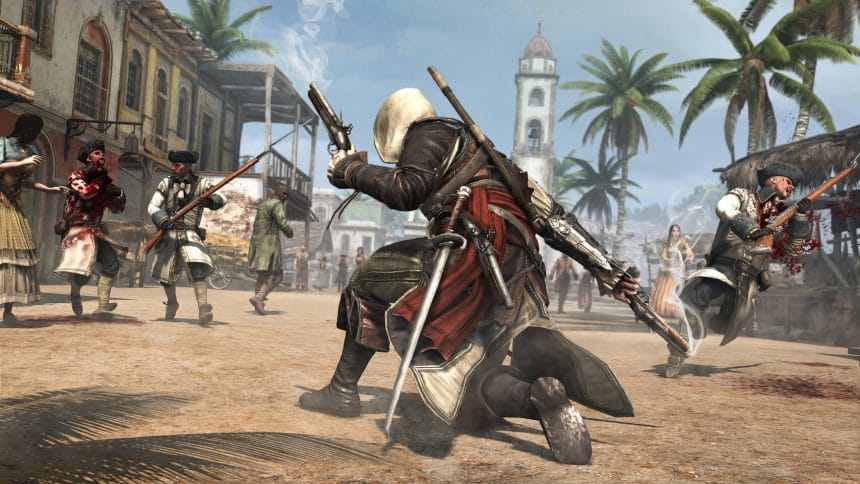 Captura del remaster Assassin's Creed Black Flag Resynced mostrando mejoras gráficas