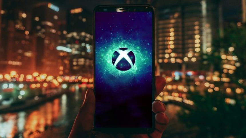 Interfaz de la tienda digital de Xbox en móvil mostrando un mensaje de error