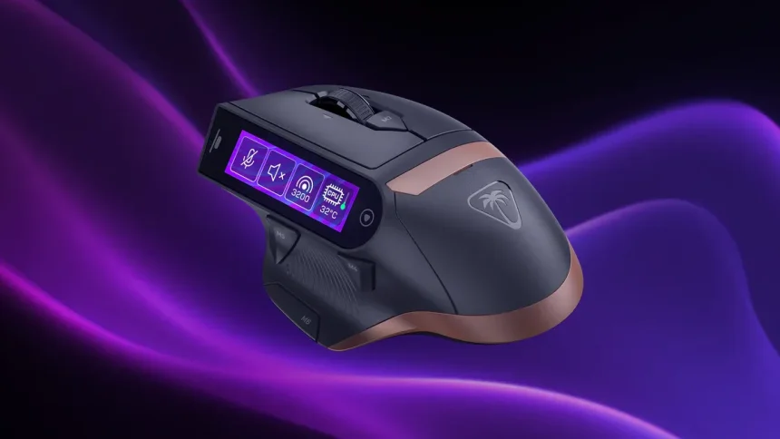 Ratón MC7 de Turtle Beach con pantalla táctil lateral