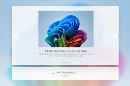 Interfaz de Windows 11 con opciones de actualización