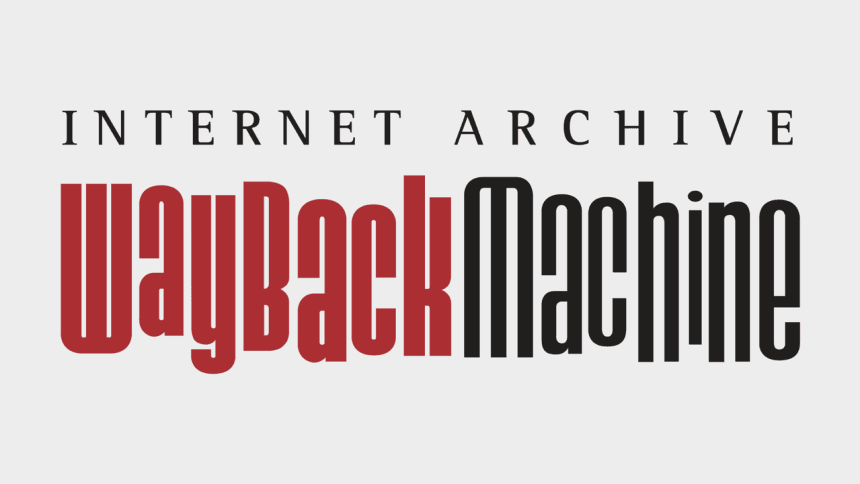 Página de la Wayback Machine mostrando un sitio archivado