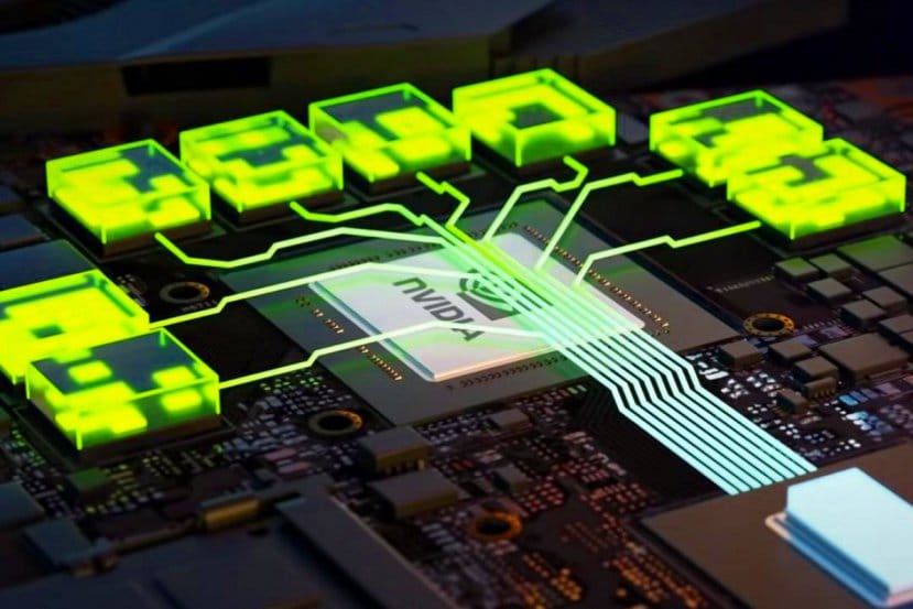 Tarjeta gráfica NVIDIA RTX 50 en exposición
