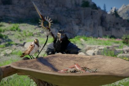 Sotdae of Bond en Crimson Desert para domesticar aves mascotas