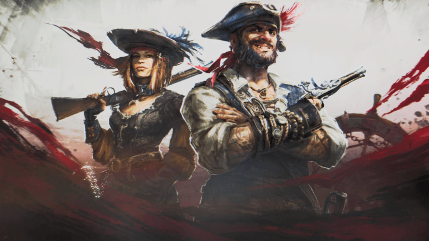 Captura de Windrose con barco pirata en el mar