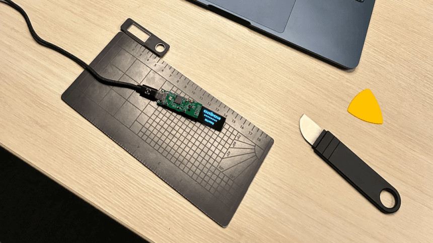 Ledger Nano S falsa abierta con chip ESP32