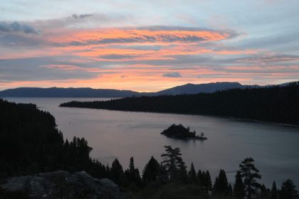 Vista aérea de Lake Tahoe