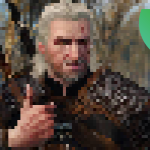 Imagen pixelada de personaje de videojuego con gorra roja