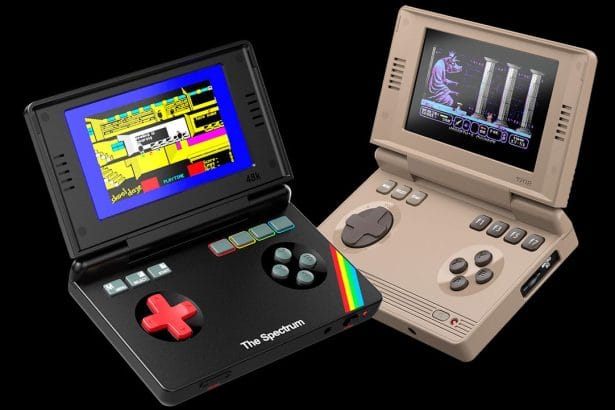 Dispositivo portátil C64 Handheld con diseño beige clásico
