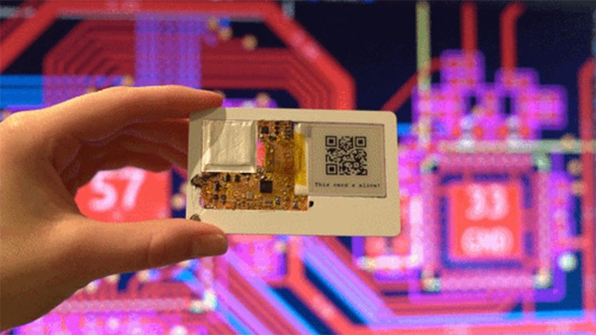 Muxcard ordenador tamaño tarjeta de crédito con pantalla eInk