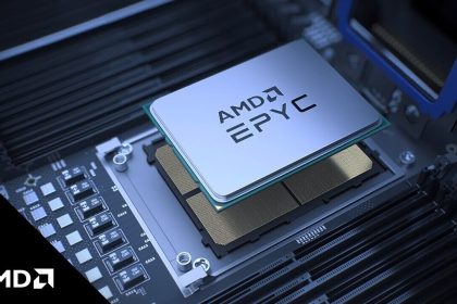 Procesador AMD EPYC instalado en un servidor