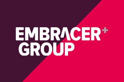 Logotipos de Embracer y Fellowship Entertainment