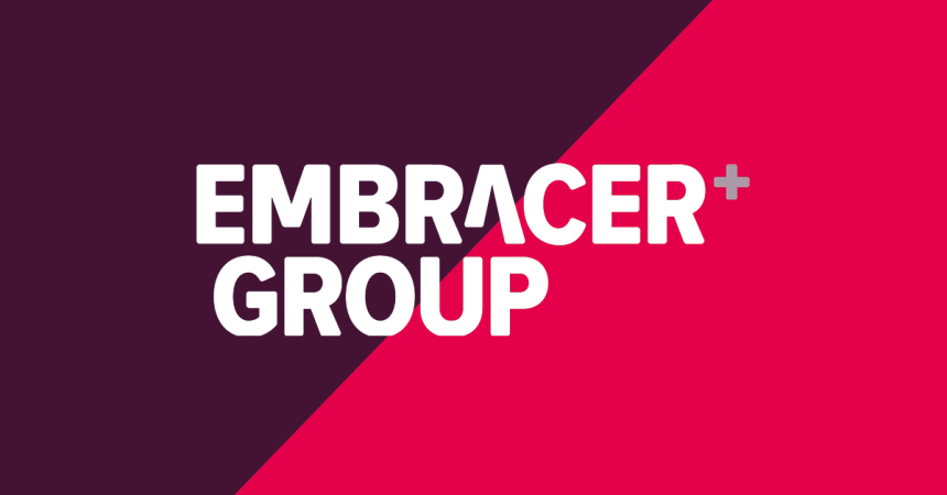 Logotipos de Embracer y Fellowship Entertainment