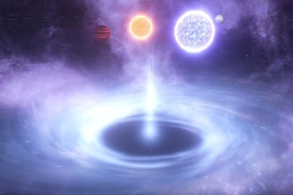 Captura de Stellaris mostrando la interfaz del juego y la galaxia