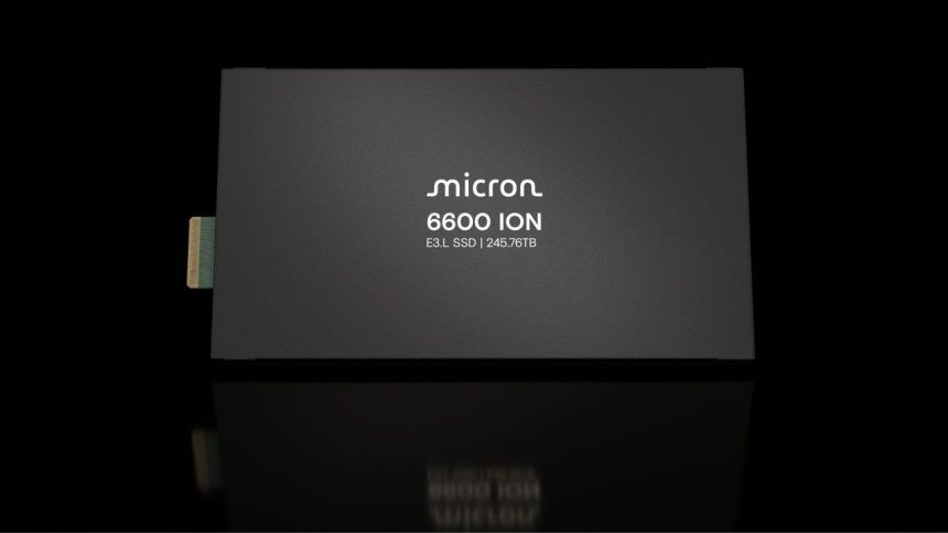 SSD Micron 245 TB para centros de datos AI
