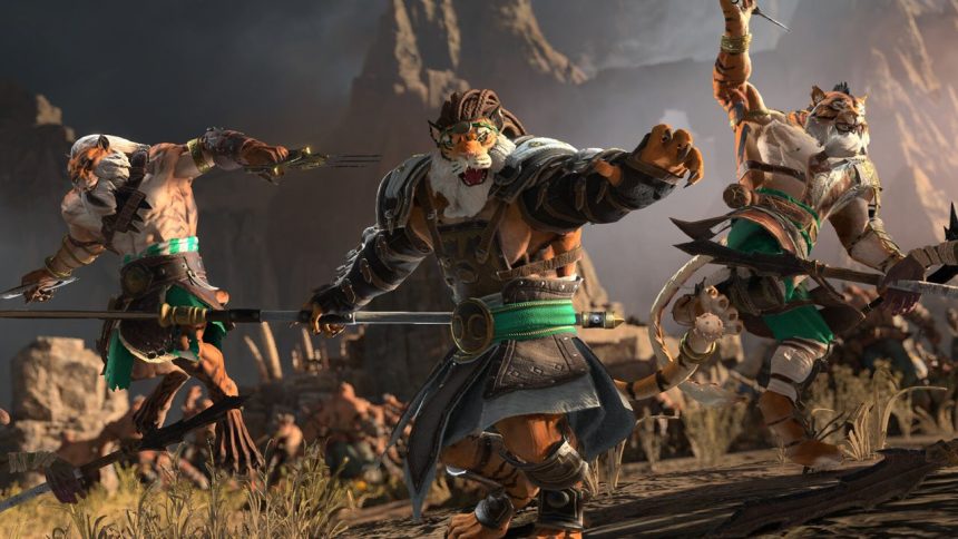 Guerreros Tigre en Total War Warhammer 3