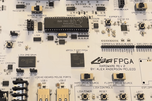 Recreación del Apple Lisa con placa FPGA