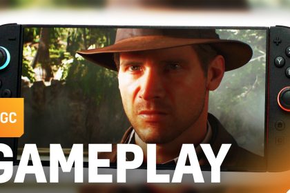 Gameplay de Indiana Jones and the Great Circle en Nintendo Switch 2 modo portátil