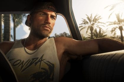 Portada de GTA 6 con logo y gráfico de precios ascendentes