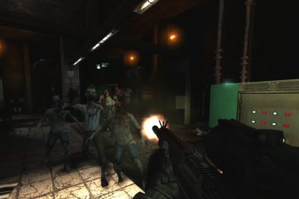 Captura de pantalla del shooter Killing Floor con combates contra zombis