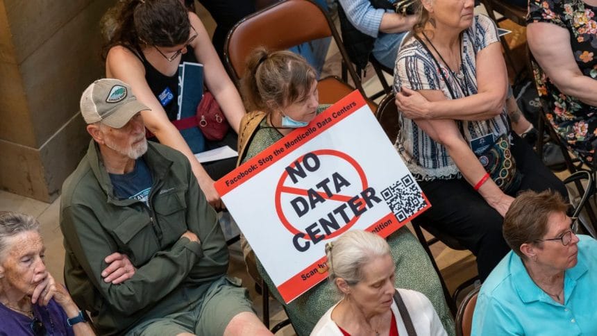 Centro de datos con servidores