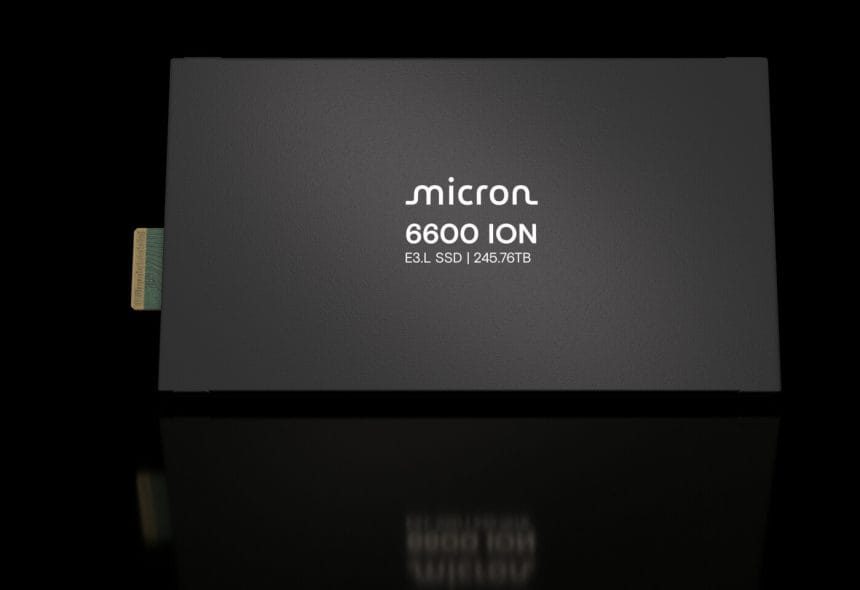 Unidad SSD Micron 6600 ION para centros de datos
