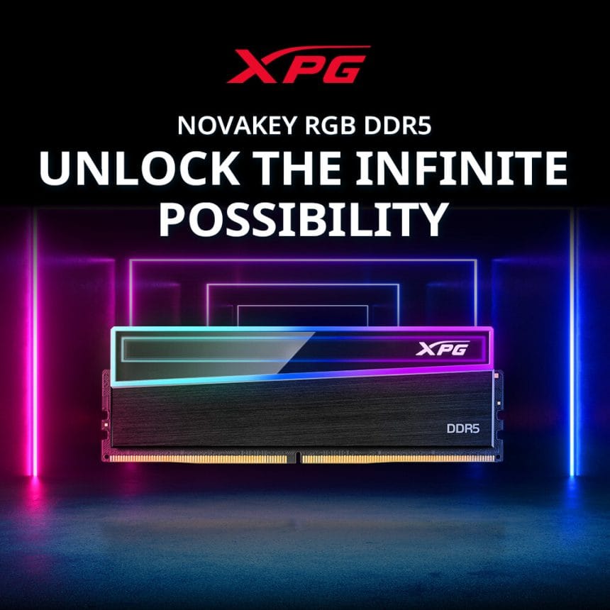 Memoria DDR5 ADATA XPG con iluminación Infinity Mirror RGB