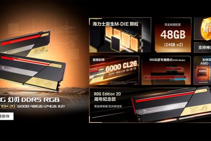 Kit Asus ROG DDR5 48GB RGB 20th Anniversary Edition