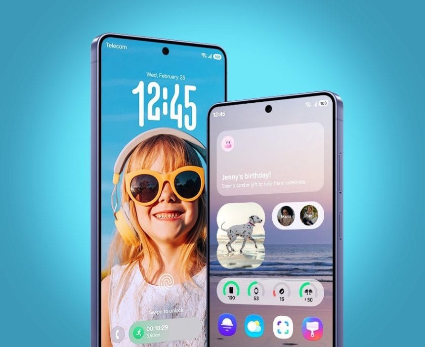 Samsung Galaxy recibiendo actualización One UI 8.5