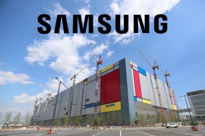 Fábrica de Samsung con trabajadores en protesta