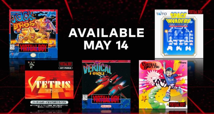 Consola Virtual Boy y juegos disponibles en Switch Online