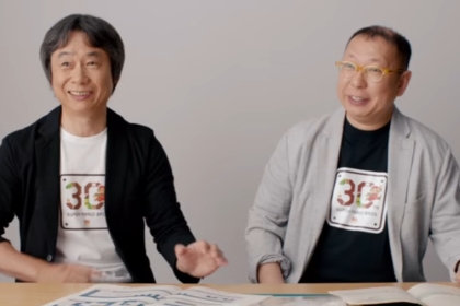 Takashi Tezuka en una conferencia de Nintendo
