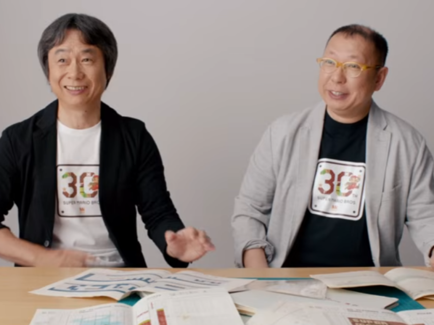 Takashi Tezuka en una conferencia de Nintendo