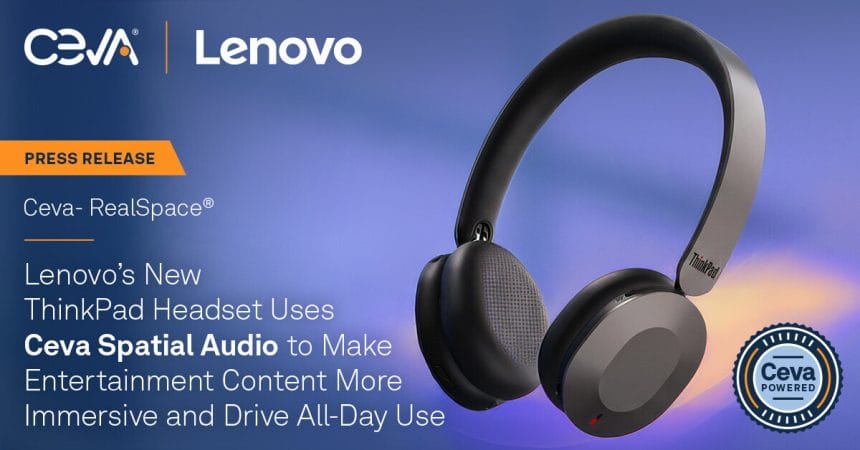 Auricular Lenovo ThinkPad con tecnología de audio espacial Ceva
