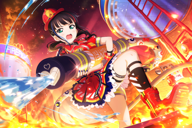 Logo de Love Live! sobre un fondo neutro