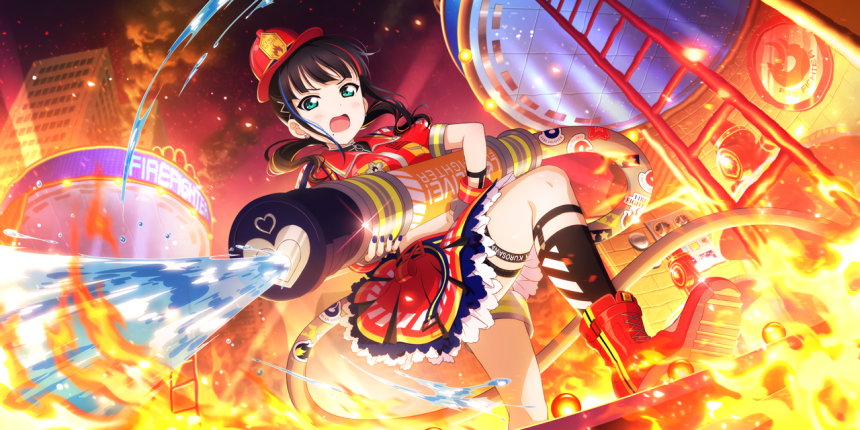 Logo de Love Live! sobre un fondo neutro