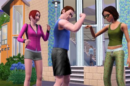 Captura de pantalla del mundo abierto de The Sims 3 en Sunset Valley