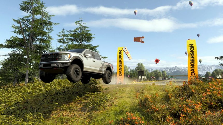 Captura de pantalla de Forza Horizon 6 en PC mostrando reflejos con ray tracing