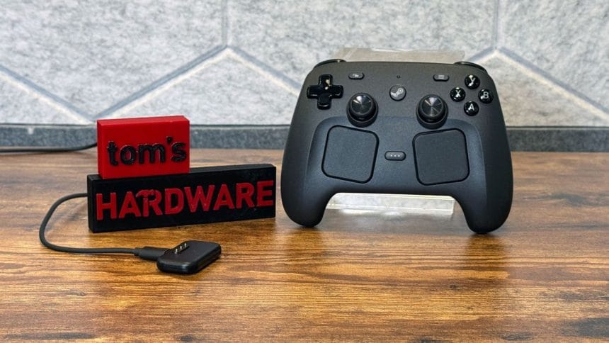 Steam Controller de Valve sobre mesa