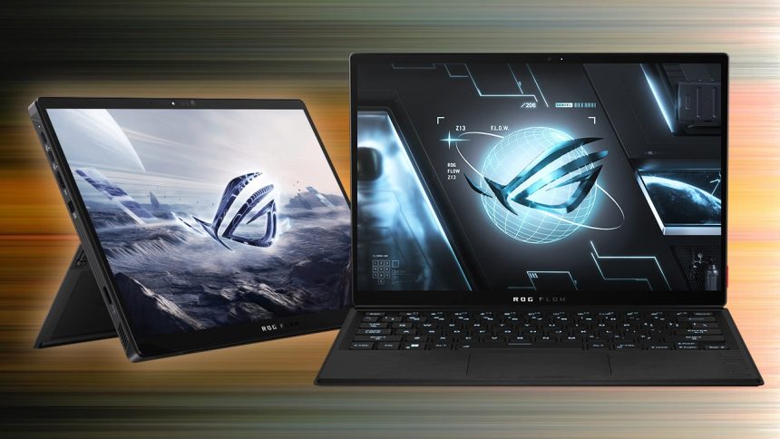Portátil convertible Asus ROG Flow Z13 en modo tablet