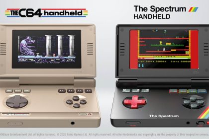Consola portátil THEC64 con diseño retro