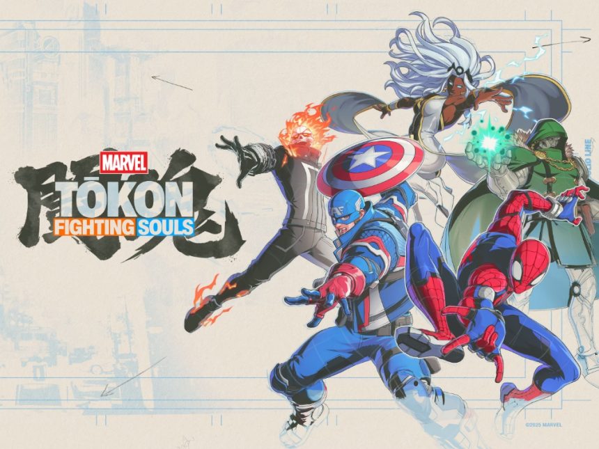 Captura de Marvel Tōkon: Fighting Souls con combate 4 contra 4