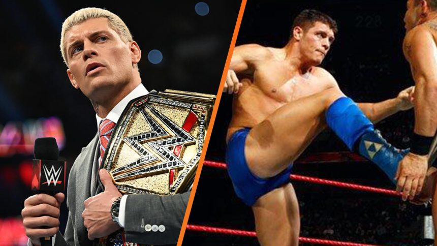Cody Rhodes con botas con símbolo Triforce