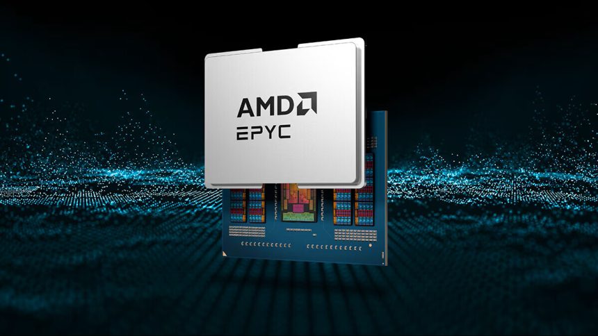 Procesador AMD EPYC Venice sobre placa de pruebas