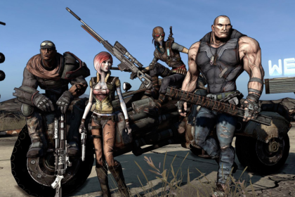 Portada con estilo cómic de Borderlands