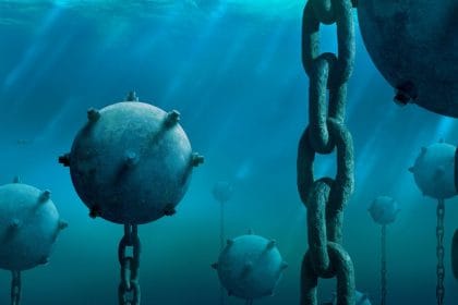 Dron submarino operando en el Estrecho de Ormuz
