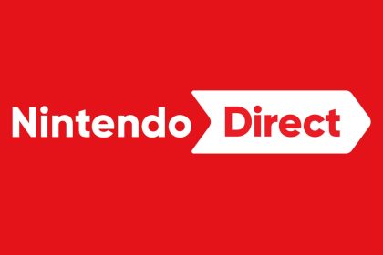 Logo de Nintendo Direct sobre fondo rojo