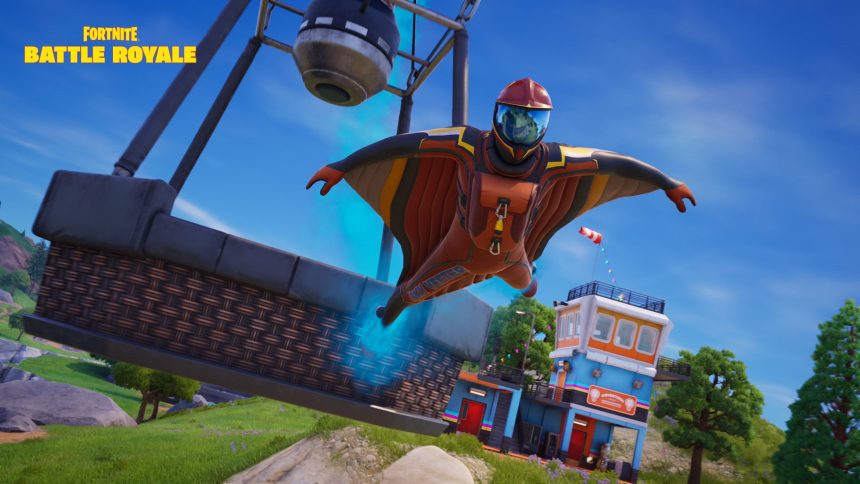 Logotipo de Fortnite en la pantalla de un iPhone